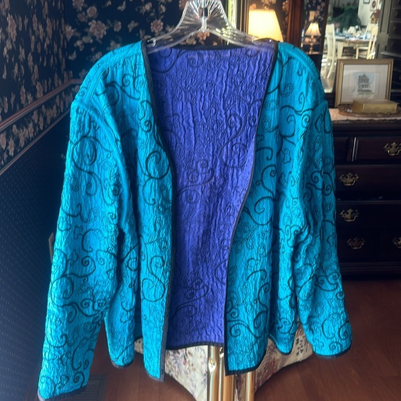 Ladies reversible embroidered jacket XXL - Picture 5 of 8